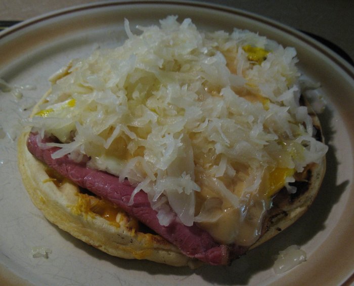 Waffle Reuben